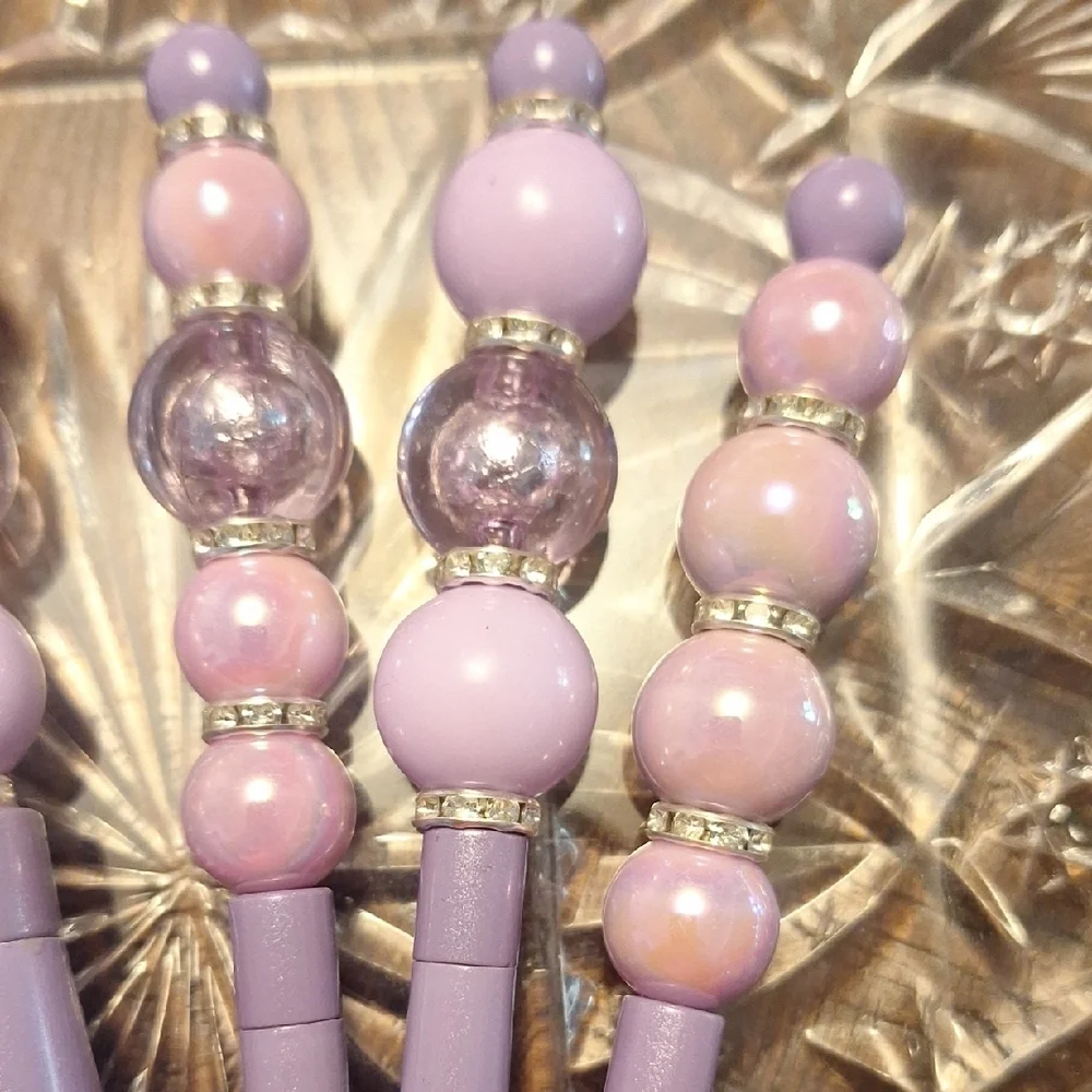 Elegant Purple Makeup Brush Set